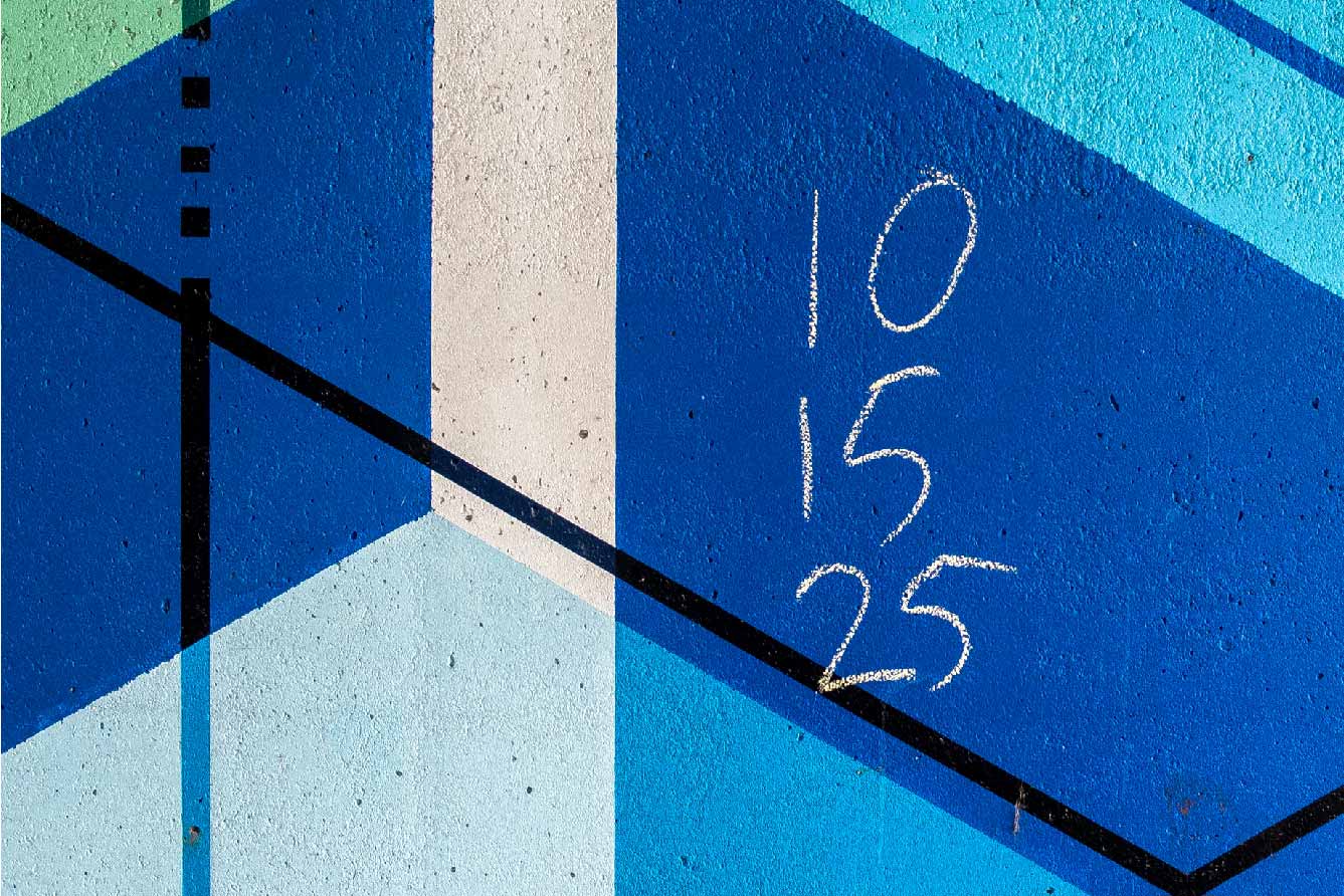 Photography of a wall with numbers